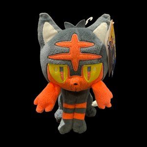 Pokemon Litten Plush Toy, Pokemon Stuffed Animal 8"